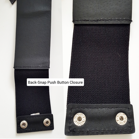 Croc-Embossed Corset High Waist Belt With Bow - Picture 7 of 9